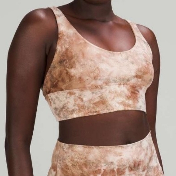 Lululemon Align Bra Shine Light Support A/B Cup Diamond Dye Reversible Size 4 - Picture 7 of 13